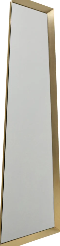 KARE Design Peilit*Arezzo Brass Trapez Seinäpeili Messinki 65(45)x160cm