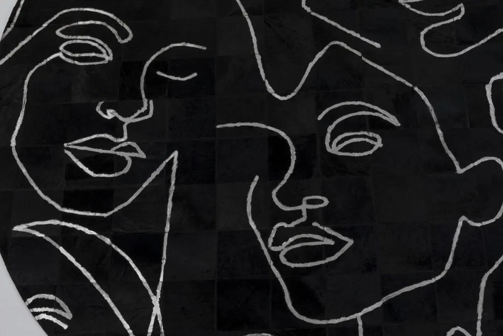 KARE Design Matot*Art Faces Pyöreä Matto Ø250cm