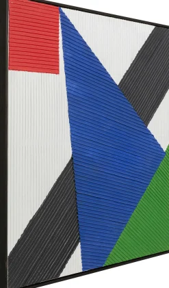 KARE Design Taulut*Art Triangles Canvas Taulu Sininen 100x100 Cm