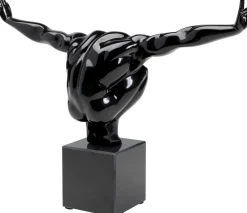 KARE Design Koriste-Esineet*Athlet Atleetti Koriste-esine, Figuuri, Musta 75cm
