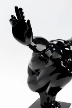 KARE Design Koriste-Esineet*Athlet Koriste-esine, Musta, Pieni 43cm