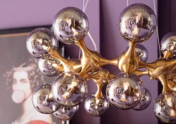 KARE Design Riippuvalaisimet*Atomic Balls Riippuvalaisin, Messinki Ø74cm