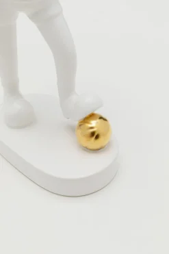 KARE Design Koriste-Esineet*Ball Girl, Tyttö Ja Pallo Koriste-esine, Valkoinen