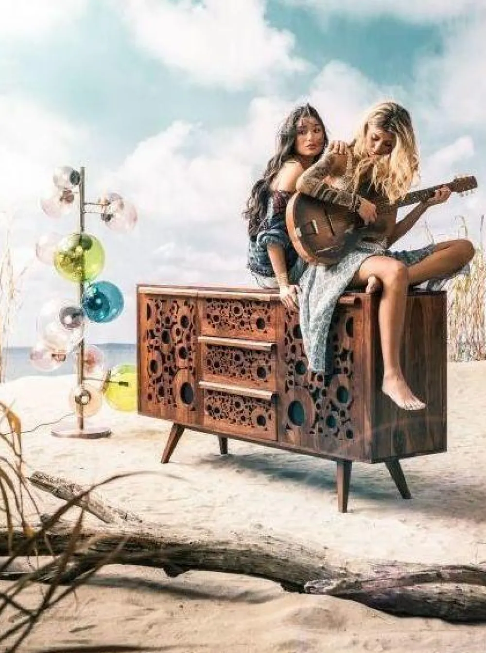 KARE Design Lattiavalaisimet|Olohuone*Balloon Colore 15 LED Lattiavalaisin