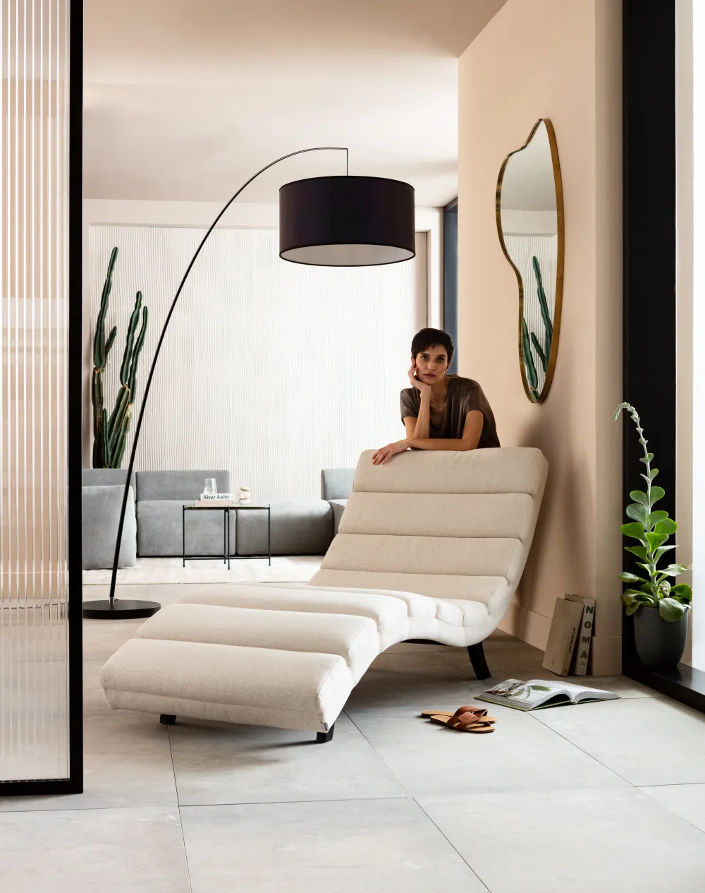 KARE Design Lepotuolit*Balou Lepotuoli, Kermanvärinen 190cm