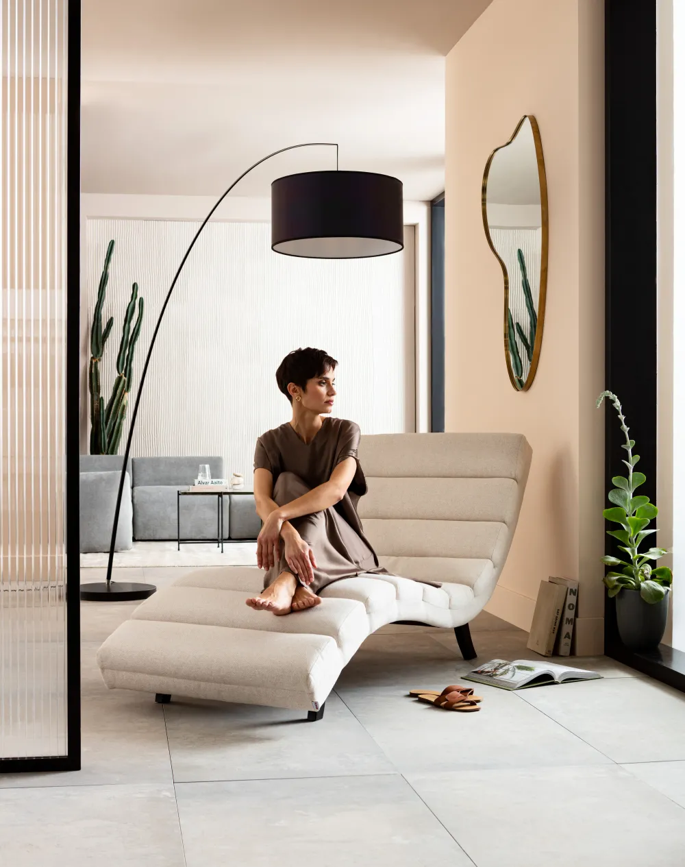 KARE Design Lepotuolit*Balou Lepotuoli, Kermanvärinen 190cm