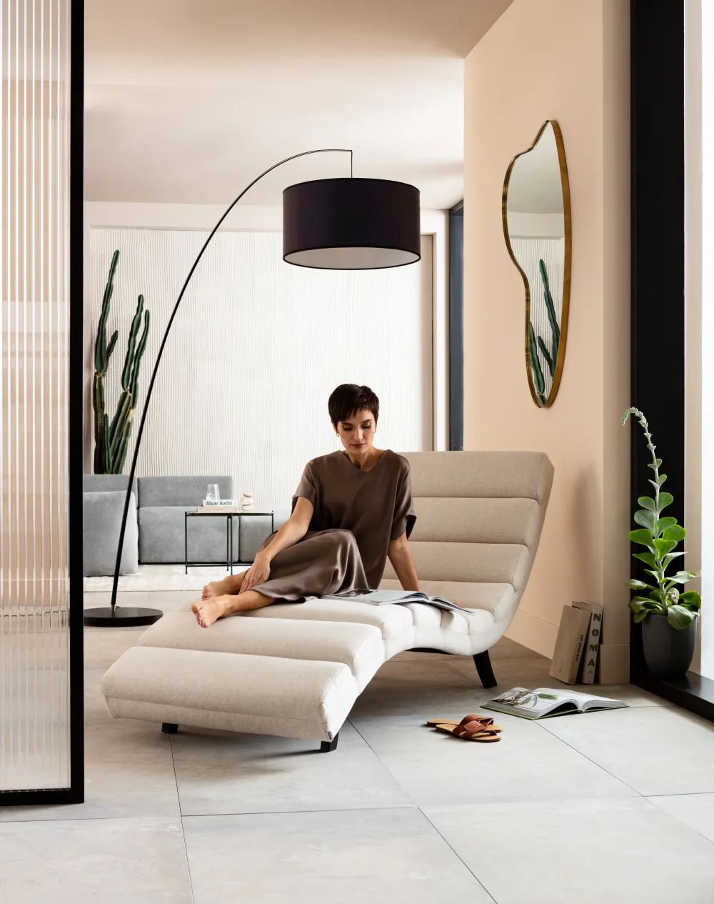 KARE Design Lepotuolit*Balou Lepotuoli, Kermanvärinen 190cm