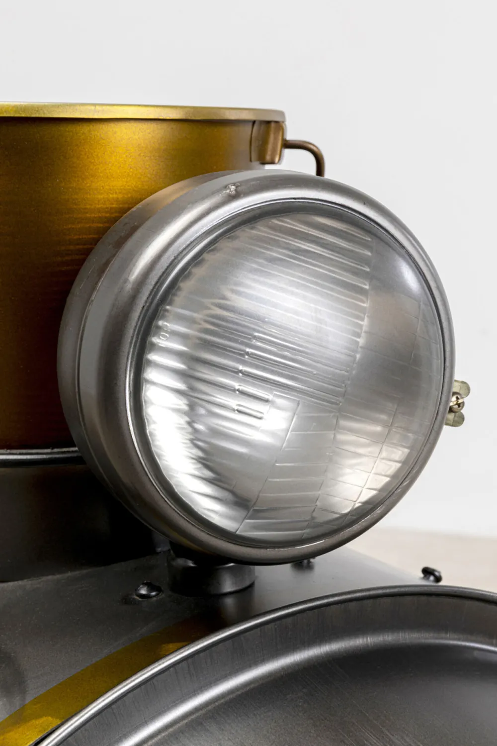 KARE Design Baarit*Bar Steamlock Baari Veturi, Teräs, Mangopuu 225cm