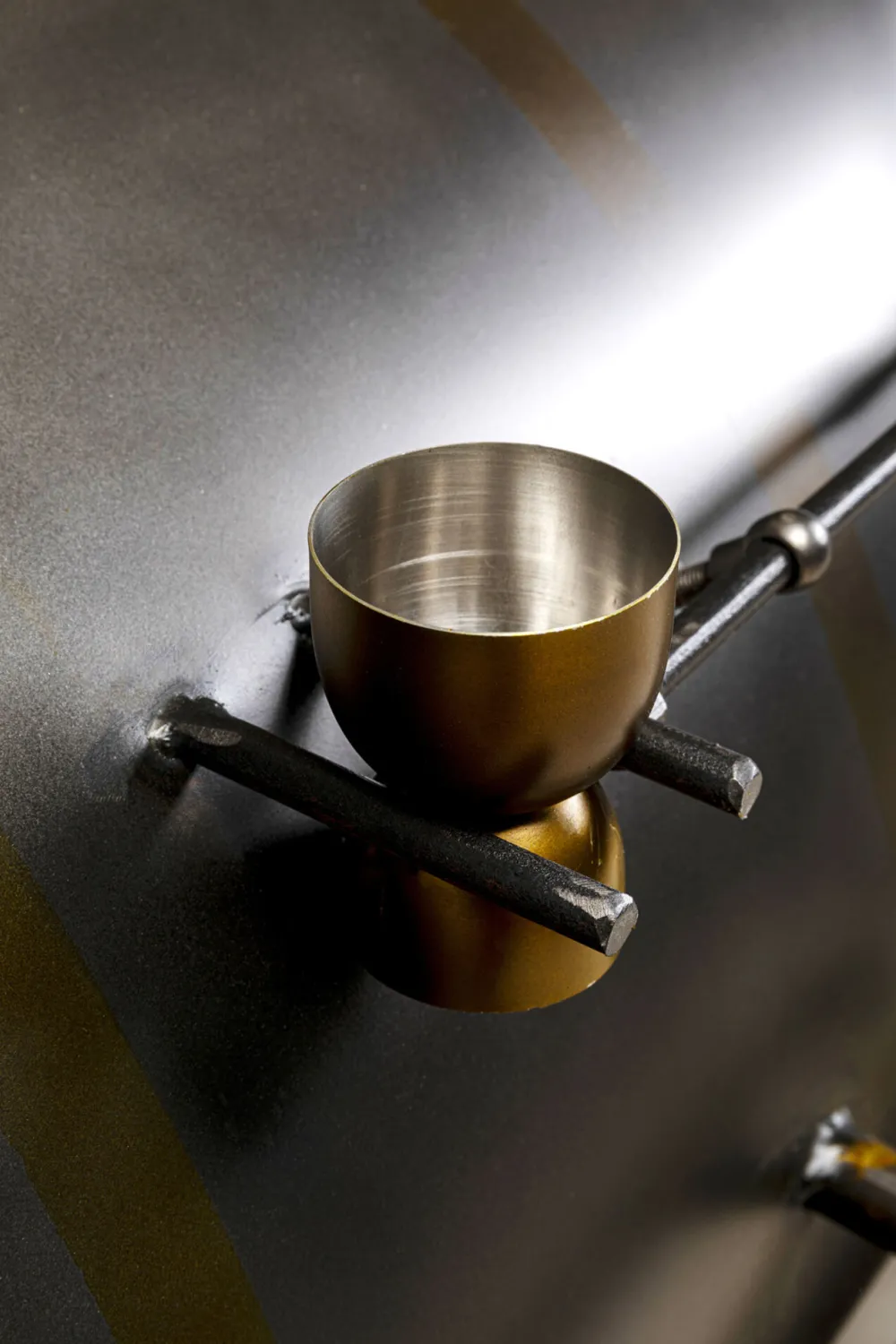 KARE Design Baarit*Bar Steamlock Baari Veturi, Teräs, Mangopuu 225cm