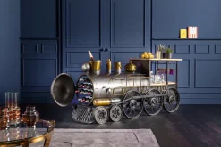 KARE Design Baarit*Bar Steamlock Baari Veturi, Teräs, Mangopuu 225cm