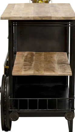 KARE Design Baarit*Bar Steamlock Baari Veturi, Teräs, Mangopuu 225cm