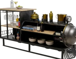 KARE Design Baarit*Bar Steamlock Baari Veturi, Teräs, Mangopuu 225cm