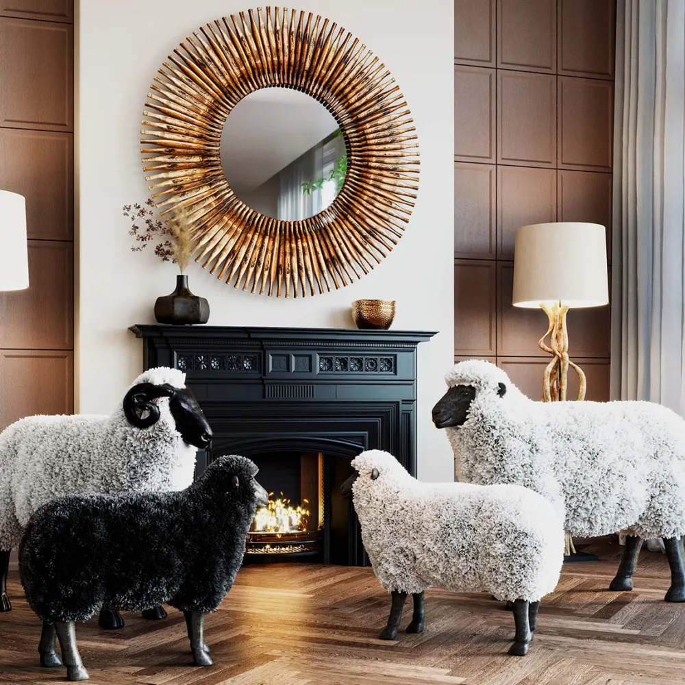 KARE Design Jalalliset Koriste-Esineet*Bathilde Pässi Musta 48cm