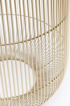 KARE Design Sohvapöydät|Olohuone*Beam Sivupöytä - Valkoinen, Marmori, Messinki Ø32cm