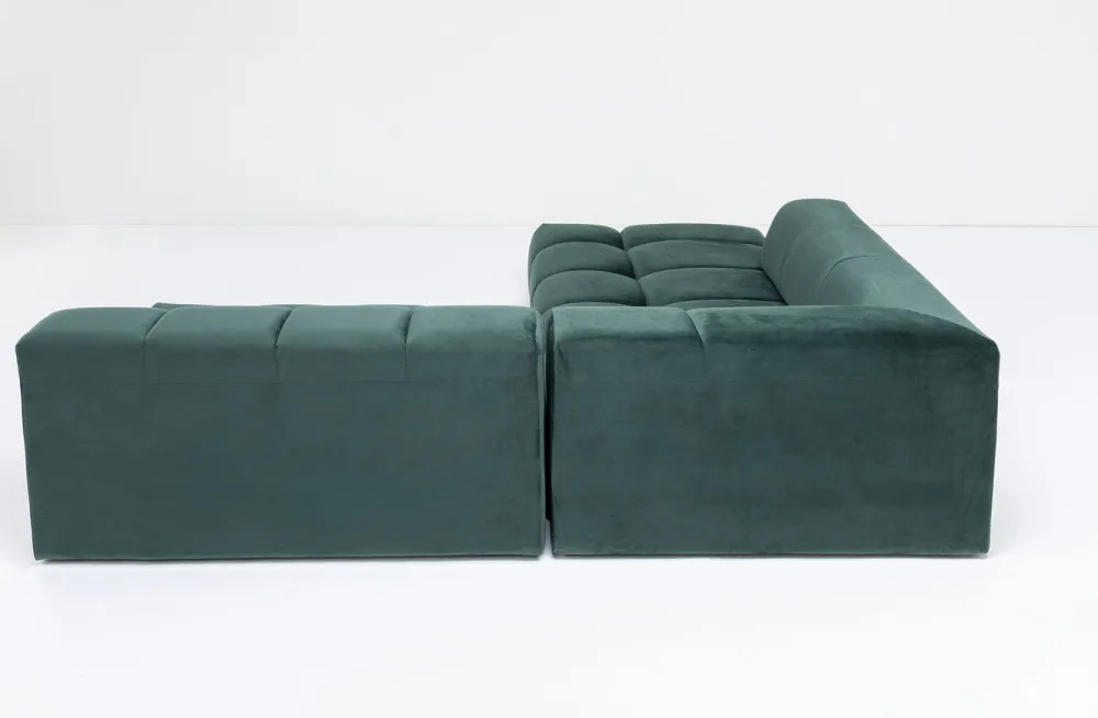 KARE Design Kulmasohvat*Belami Kulmasohva - Samettia, Tummanvihreä, Vasen 265cm