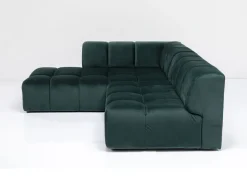 KARE Design Kulmasohvat*Belami Kulmasohva - Samettia, Tummanvihreä, Vasen 265cm