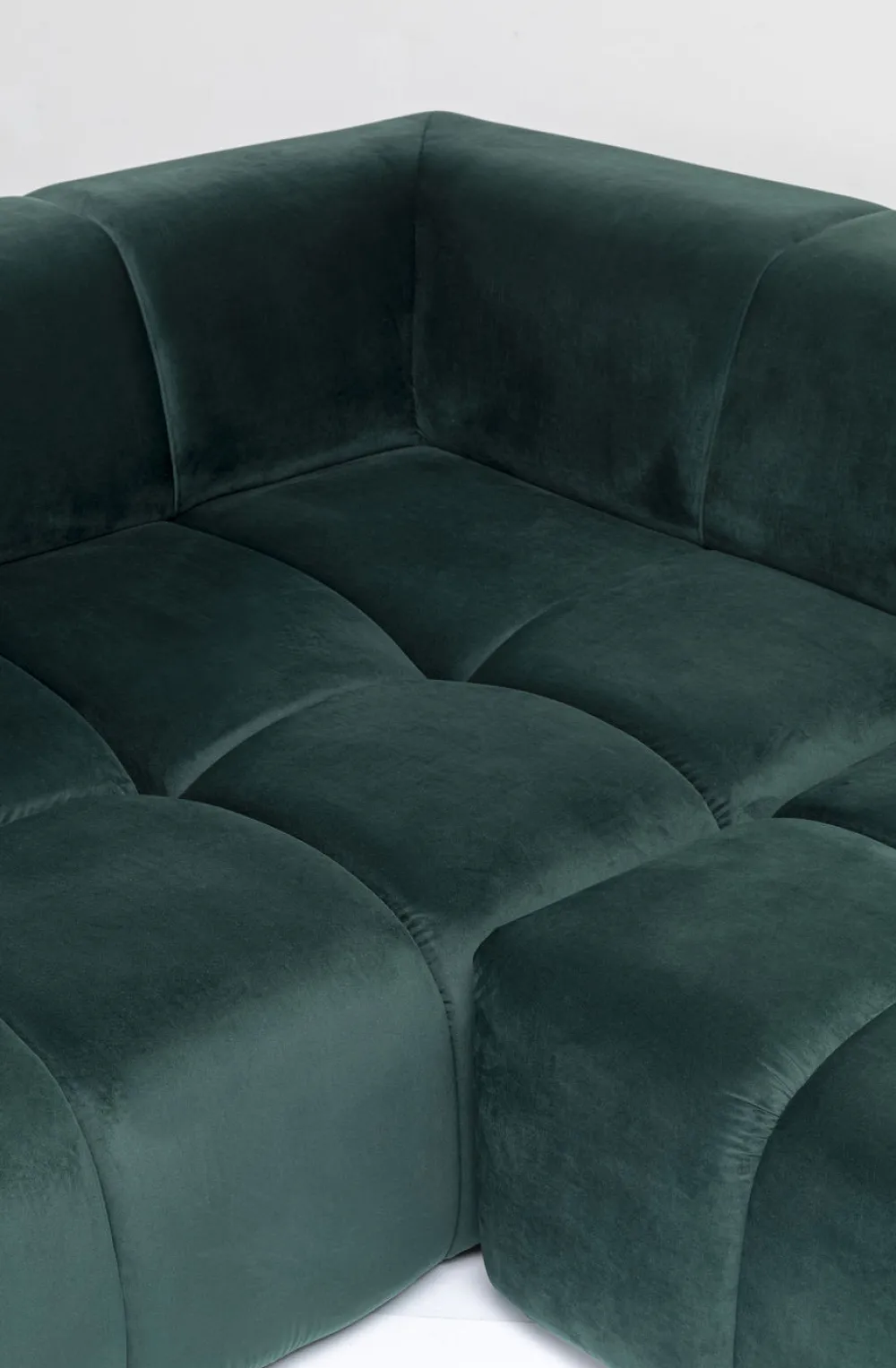 KARE Design Kulmasohvat*Belami Kulmasohva - Samettia, Tummanvihreä, Vasen 265cm