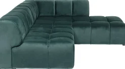 KARE Design Kulmasohvat*Belami Kulmasohva - Samettia, Tummanvihreä, Oikea 265cm