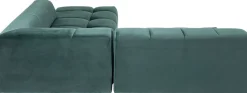 KARE Design Kulmasohvat*Belami Kulmasohva - Samettia, Tummanvihreä, Oikea 265cm