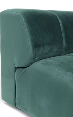 KARE Design Kulmasohvat*Belami Kulmasohva - Samettia, Tummanvihreä, Oikea 265cm