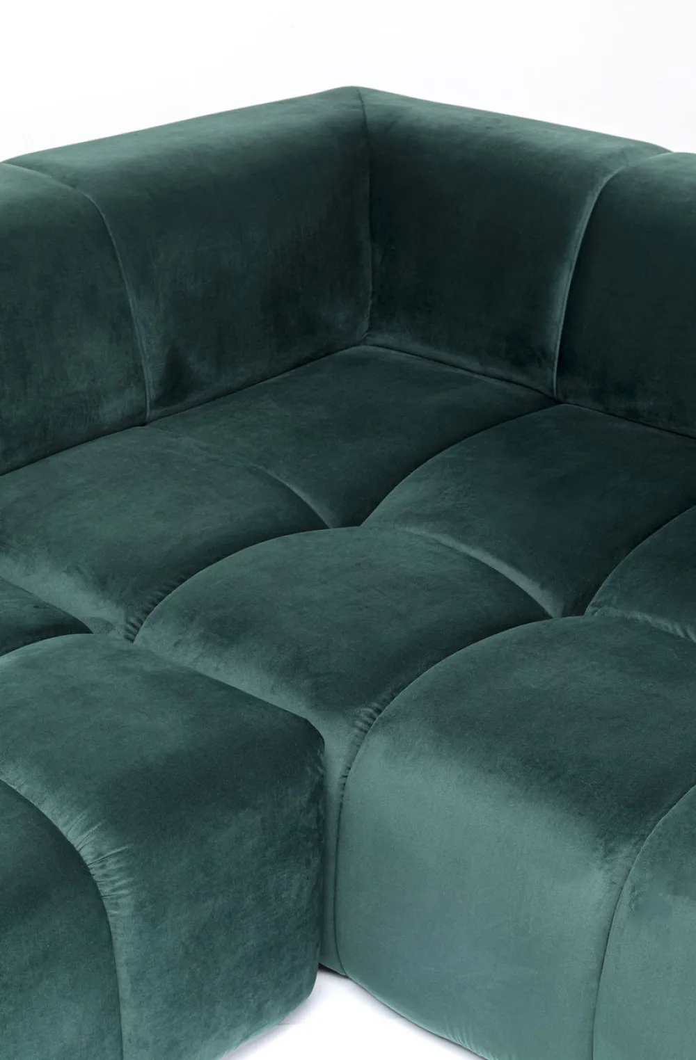 KARE Design Kulmasohvat*Belami Kulmasohva - Samettia, Tummanvihreä, Oikea 265cm