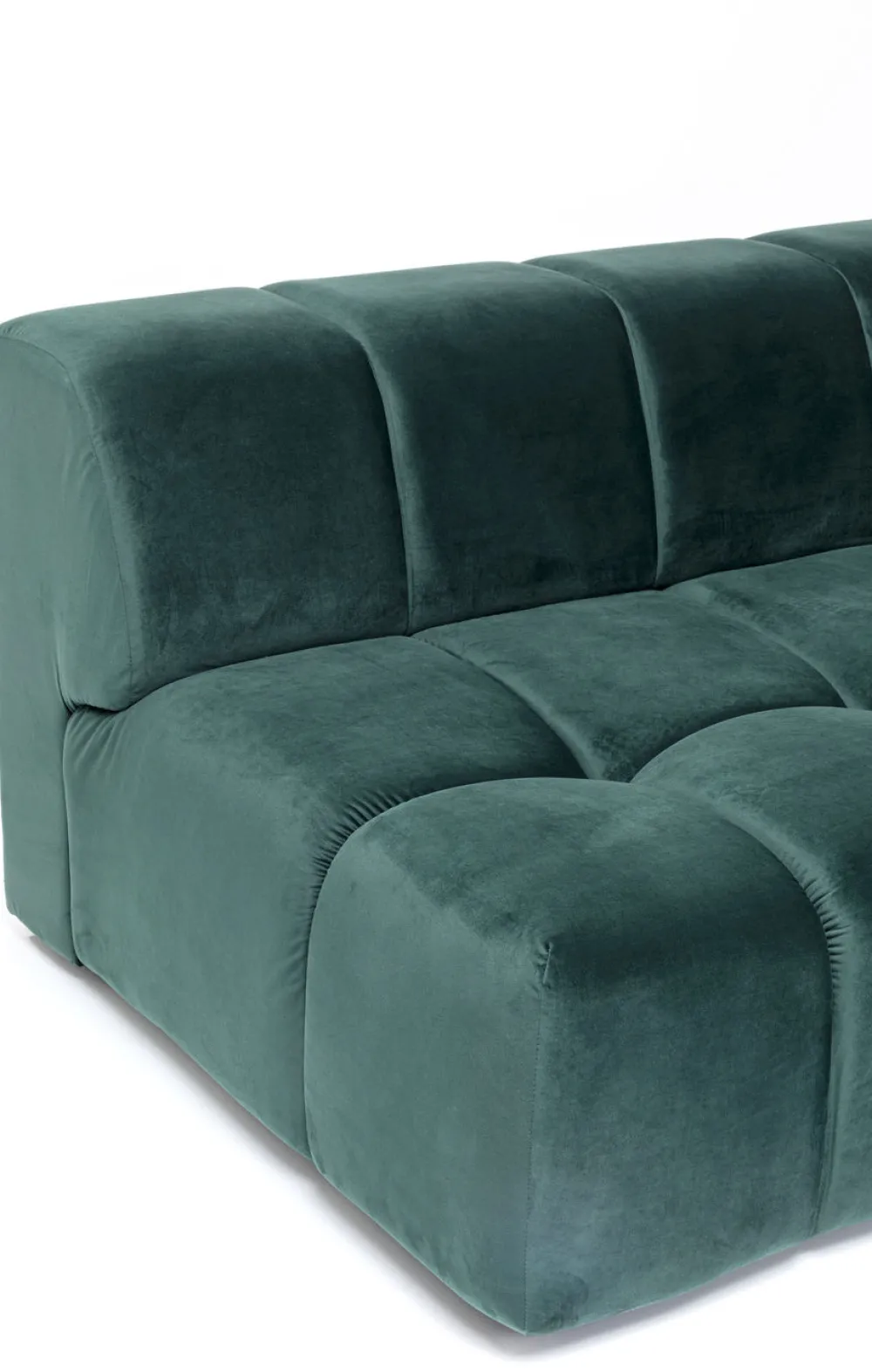 KARE Design Kulmasohvat*Belami Kulmasohva - Samettia, Tummanvihreä, Oikea 265cm