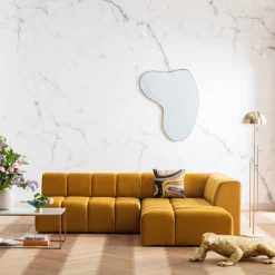 KARE Design Kulmasohvat*Belami Velvet Kulmasohva - Samettia, Meripihka, Oikea