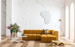 KARE Design Kulmasohvat*Belami Velvet Kulmasohva - Samettia, Meripihka, Oikea