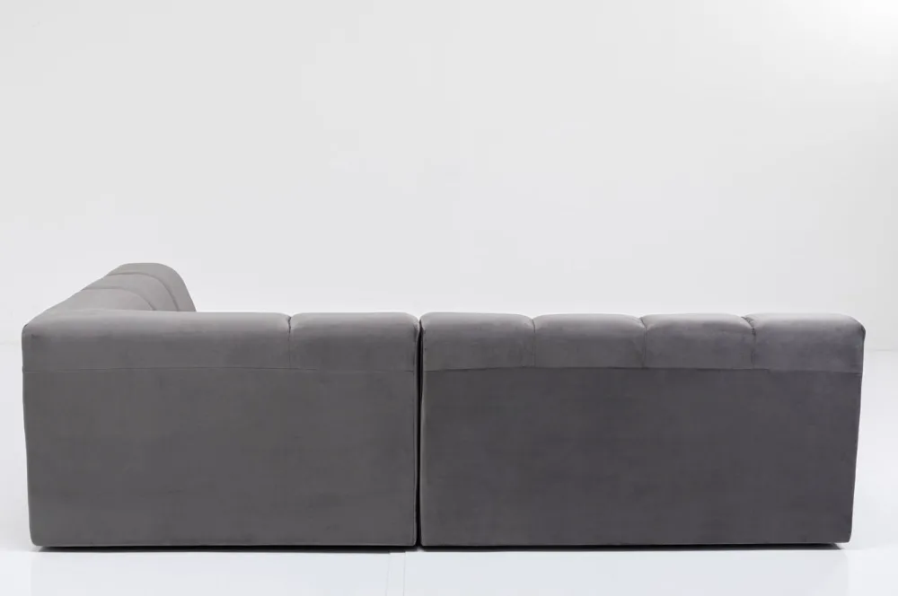 KARE Design Kulmasohvat*Belami Velvet Kulmasohva - Samettia, Harmaa, Oikea