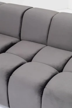 KARE Design Kulmasohvat*Belami Velvet Kulmasohva - Samettia, Harmaa, Oikea