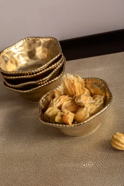 KARE Design Astiat Snackseille*Bell Kulho, Kulta Ø16cm