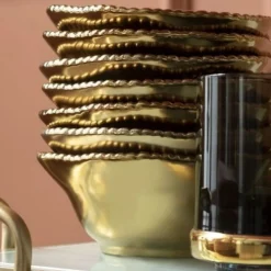 KARE Design Keittiö Ja Astiat*Bell Lautanen, Kulta Ø36cm