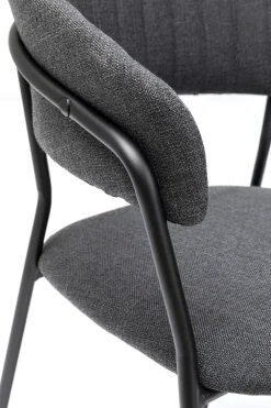 KARE Design Tuolit*Belle Tuoli Käsinojilla - Antrasiitti (2/Setti)