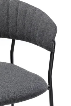 KARE Design Tuolit*Belle Tuoli Käsinojilla - Antrasiitti (2/Setti)