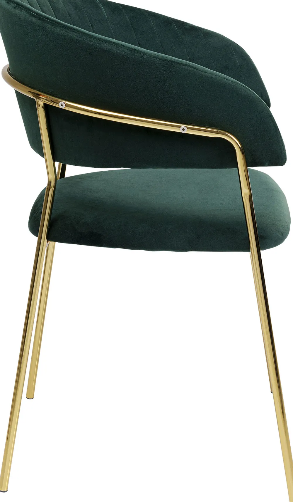 KARE Design Tuolit*Belle Tuoli Käsinojilla - Sametti, Vihreä (2/Setti)