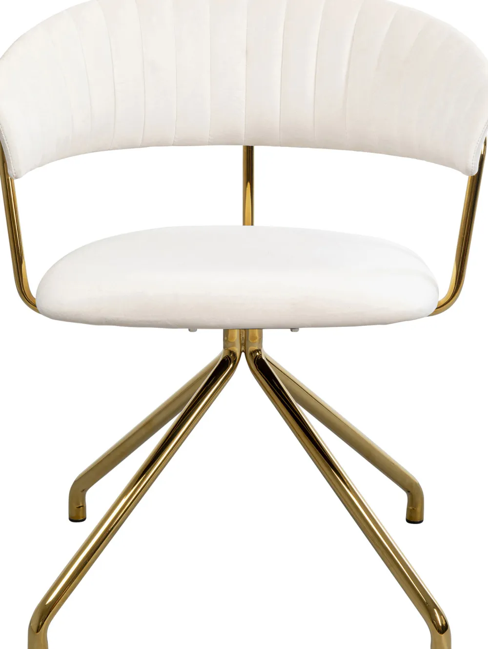 KARE Design Tuolit*Belle Velvet Kääntyvä Tuoli, Samettia, Kermanvärinen