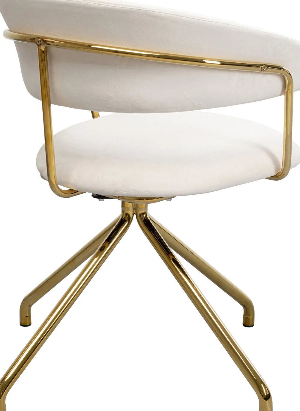 KARE Design Tuolit*Belle Velvet Kääntyvä Tuoli, Samettia, Kermanvärinen