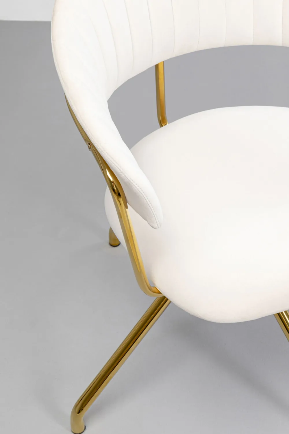 KARE Design Tuolit*Belle Velvet Kääntyvä Tuoli, Samettia, Kermanvärinen