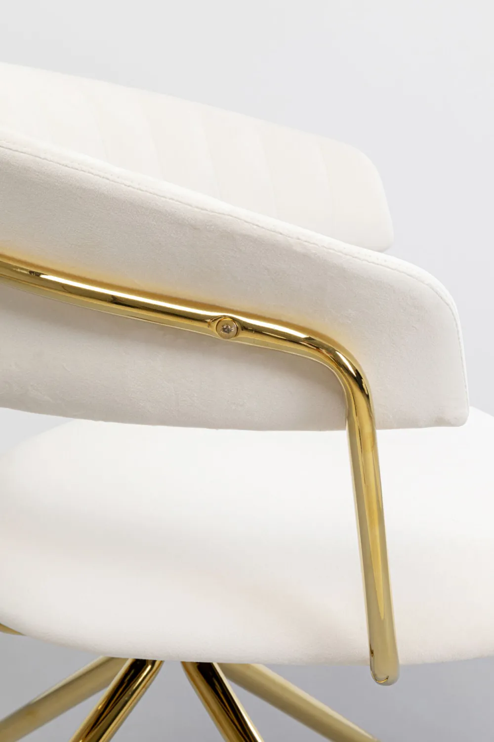 KARE Design Tuolit*Belle Velvet Kääntyvä Tuoli, Samettia, Kermanvärinen