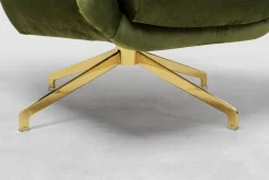 KARE Design Nojatuolit*Bellissima Pyörivä Nojatuoli - Samettia, Vihreä