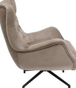KARE Design Nojatuolit*Bellissima Pyörivä Nojatuoli - Samettia, Beige