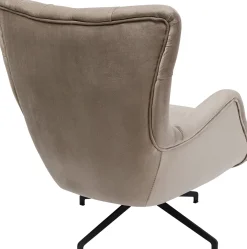 KARE Design Nojatuolit*Bellissima Pyörivä Nojatuoli - Samettia, Beige