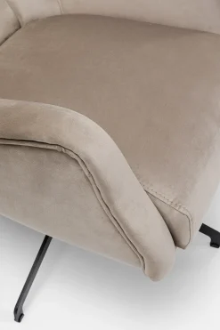 KARE Design Nojatuolit*Bellissima Pyörivä Nojatuoli - Samettia, Beige