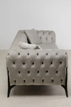 KARE Design Sohvat*Bellissima Sohva 3-istuttava - Sametti, Beige 240cm