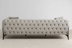 KARE Design Sohvat*Bellissima Sohva 3-istuttava - Sametti, Beige 240cm