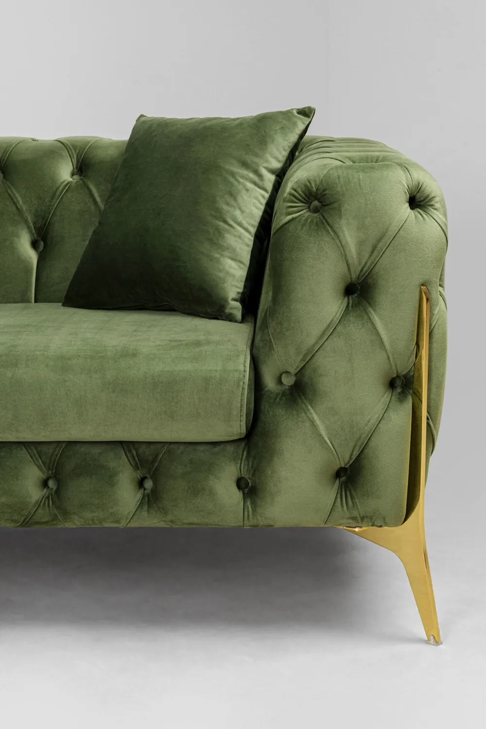 KARE Design Olohuone|Kulmasohvat*Bellissima Velvet Kulmasohva Vihreä Vasen 180x240cm