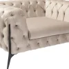 KARE Design Nojatuolit*Bellissima Velvet Nojatuoli, Sametti, Taupe 120cm