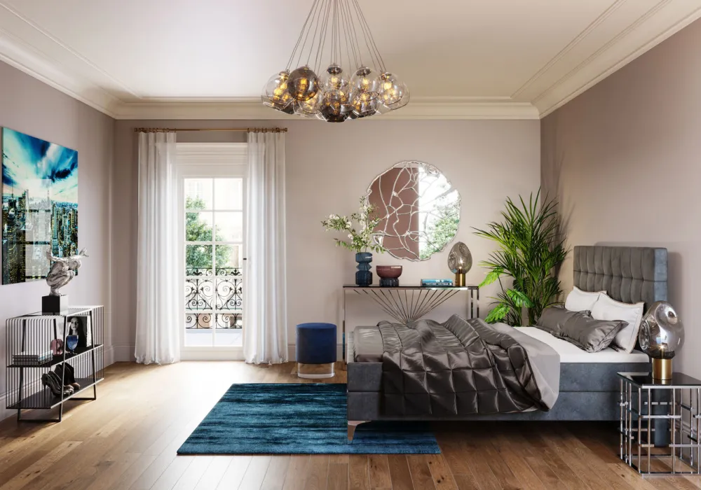 KARE Design Sängyt*Benito Star Sänky, Harmaa 180x200cm