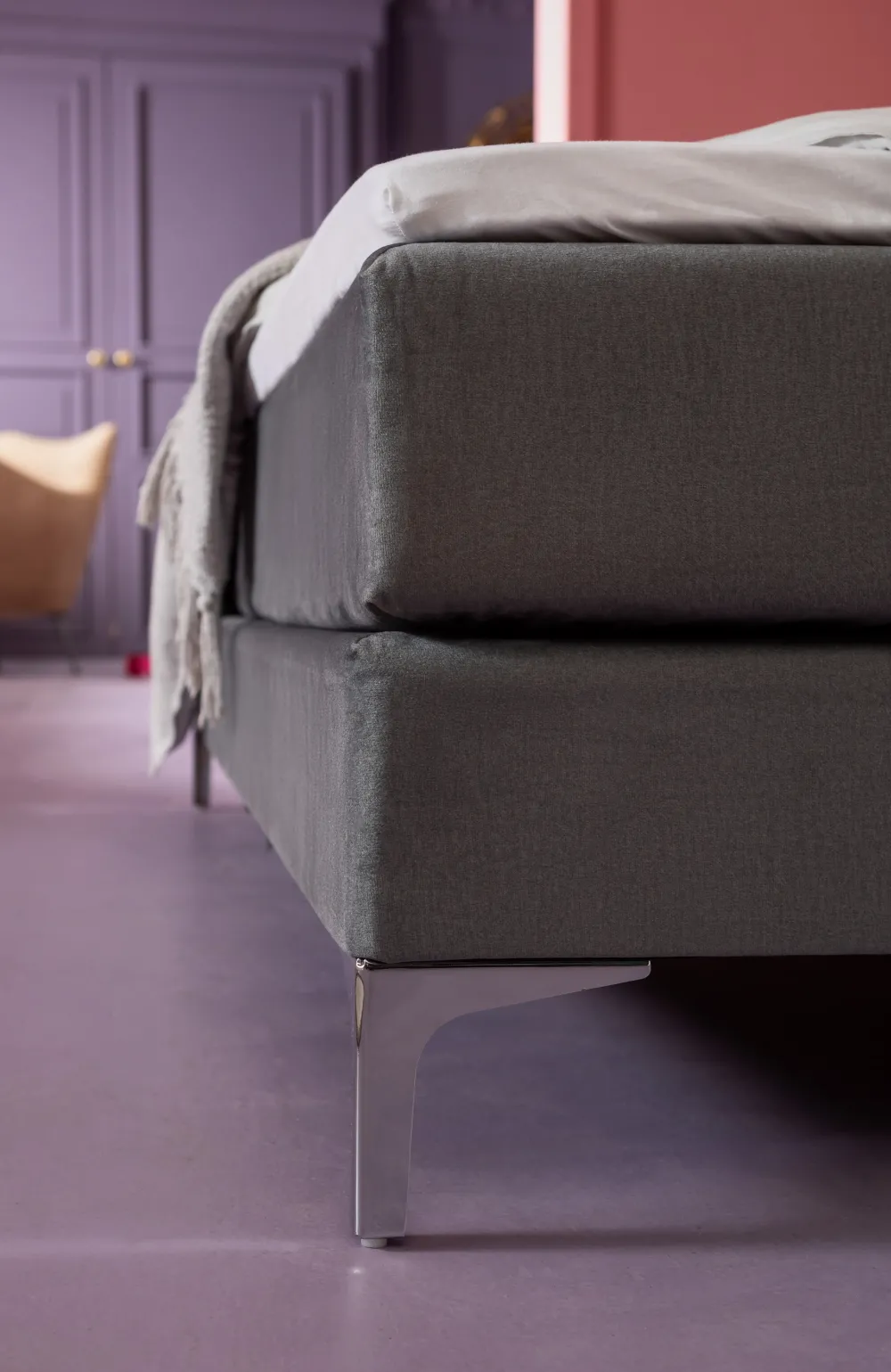 KARE Design Sängyt*Benito Star Sänky, Harmaa 180x200cm