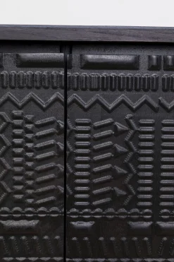 KARE Design Lipastot*Berber Senkki, Mangopuuta, Musta 160x75cm